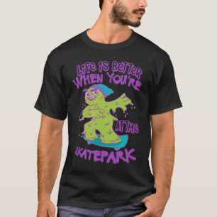 wenn Sie auf einem coolen Retro-gedreht Skateboard T-Shirt