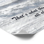 Wenn Sie aus dem Sturm Inspiration kommen Poster (Ecke)