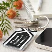 Wenn Sie bitte gefunden werden zu nennen Schlüsselanhänger (Vorderseite rechts)