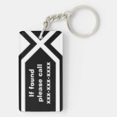 Wenn Sie bitte gefunden werden zu nennen Schlüsselanhänger (Rückseite)