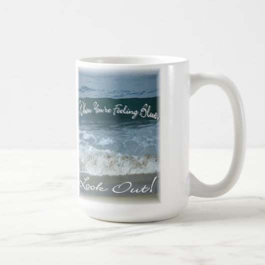 Wenn Sie das blaue Gefühl sind, schauen Sie heraus Tasse (Rechts)