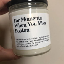 Wenn Sie das Boston-Candle-Label verpassen