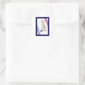 Wenn Sie das Ende Ihrer Rolle erreichen Quadratischer Aufkleber (Tasche)