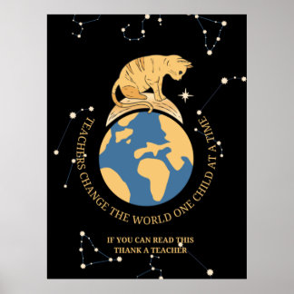 Wenn Sie das lesen können, danke ein Lehrer Poster