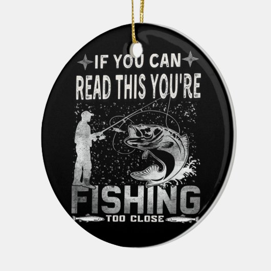 Wenn Sie das lesen können, fischen Sie zu Nah Keramik Ornament (Links)