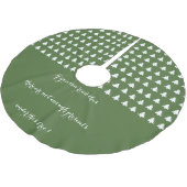 Wenn Sie das lesen können Polyester Weihnachtsbaumdecke (Schrägansicht)