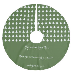 Wenn Sie das lesen können Polyester Weihnachtsbaumdecke