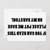 Wenn Sie das lesen können Postkarte (Vorne/Hinten)