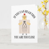 Wenn Sie das lesen können, sind Sie zu nah Karte (Gelbe Blume)