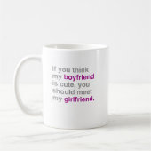Wenn Sie denken, dass mein Freund niedlich ist, Kaffeetasse (Links)
