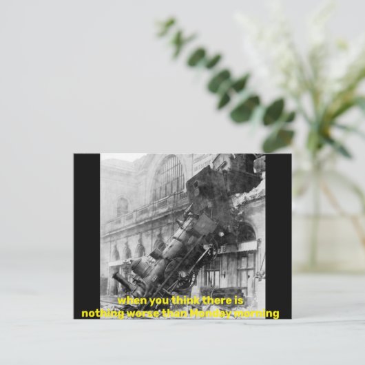 wenn Sie denken, es gäbe nichts Schlimmeres als Mo Postkarte (Stehend Vorderseite)