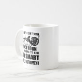 Wenn Sie denken, ist französisches Horn Kaffeetasse (Vorderseite Links)