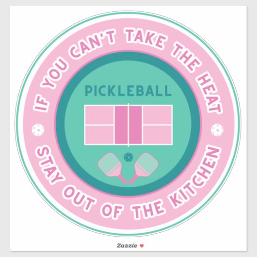 Wenn Sie die Hitze nicht nehmen können - rosa und  Aufkleber (Blatt)