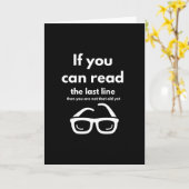 Wenn Sie die letzte Zeile lesen können, dann sind  Karte (Gelbe Blume)