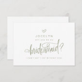 Wenn Sie die Option Grün verwenden, werden Sie mei RSVP Karte (Vorne/Hinten)