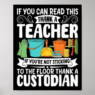 Wenn Sie Dies Lesen Können Danken Sie Einem Lehrer Poster