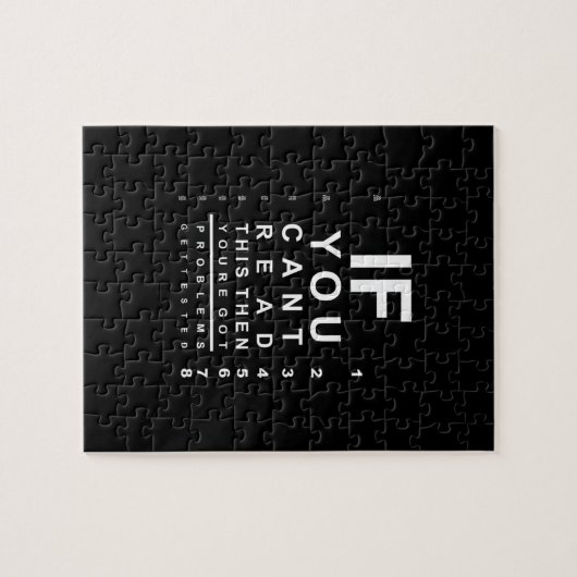 Wenn Sie diese Augentestabelle lesen können - Dunk Puzzle (Horizontal)