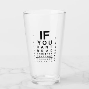 Wenn Sie diese Augentestabelle lesen können Glas