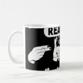 Wenn Sie diese "High Five" lesen können. ASL Aware Kaffeetasse (Links)