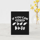 Wenn Sie diese "High Five" lesen können. ASL Aware Karte (Gelbe Blume)