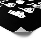 Wenn Sie diese "High Five" lesen können. ASL Aware Poster (Ecke)