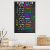 Wenn Sie diese Klasse Regeln Lehrer Geschenk Poster (Küche)