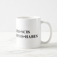 Wenn Sie diese lateinische Tasse lesen können