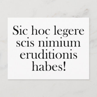 Wenn Sie diese lesen können ... Postkarte