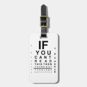 Wenn Sie diese Testkarte lesen können Gepäckanhänger (Vorderseite vertikal)