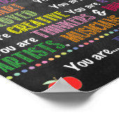 Wenn Sie dieses druckbare Plakat der Klasse eingeb (Ecke)