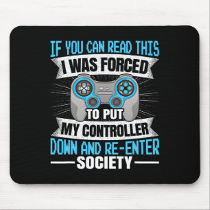 Wenn Sie dieses Gaming Video Game Funny Gamer lese Mousepad