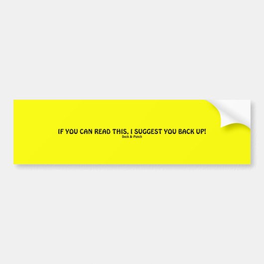 Wenn Sie dieses lesen können… Autoaufkleber (Vorne)