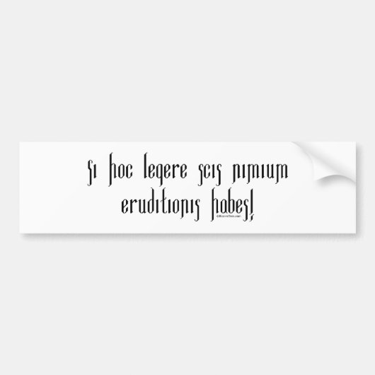 Wenn Sie dieses lesen können, sind Sie Autoaufkleber (Vorne)