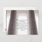 Wenn Sie durch das Wasser, Isaiah 43 Postkarte (Vorne/Hinten)