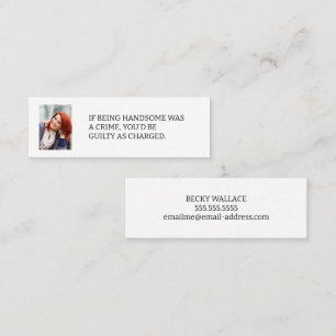 Wenn Sie ein ausführliches Foto sind, das die Rufk Mini Visitenkarte