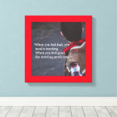 Wenn Sie ein Meeting benötigen - Canvas Print 12x1 Leinwanddruck (Insitu (Holzboden))