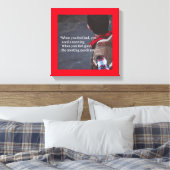 Wenn Sie ein Meeting benötigen - Canvas Print 12x1 Leinwanddruck (Insitu (Schlafzimmer))