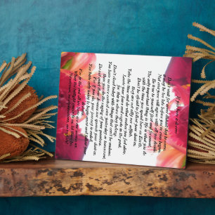 Wenn Sie ein Traumgedicht Blume Thema Pest Fotoplatte