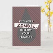 Wenn Sie ein Zombie waren Karte (Gelbe Blume)