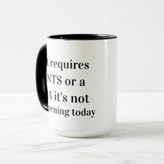 wenn sie eine Hose oder einen BH benötigt Tasse (Vorderseite Links)