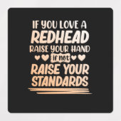 Wenn Sie eine Rote Liebe Niedliche Rote Haare Mädc Etiketten (Design 2)