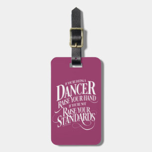 Wenn Sie einen Dancer-Gepäckträger-Tag Verabredet  Gepäckanhänger