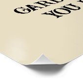 Wenn Sie einen Garten und eine Bibliothek haben Poster (Ecke)