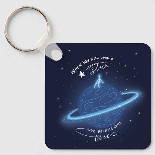 Wenn Sie einen Stern wollen Schlüsselanhänger (Vorderseite)
