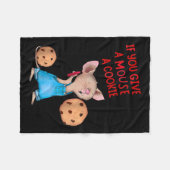Wenn Sie einer Maus ein Cookie geben Fleecedecke (Vorderseite (Horizontal))