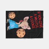 Wenn Sie einer Maus ein Cookie-Kostüm-Kind geben Fleecedecke (Vorderseite (Horizontal))