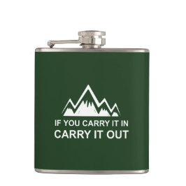 Wenn Sie es in der Ausführung tragen Flachmann