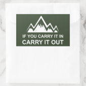 Wenn Sie es in der Ausführung tragen Rechteckiger Aufkleber (Tasche)