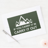 Wenn Sie es in der Ausführung tragen Rechteckiger Aufkleber (Umschlag)