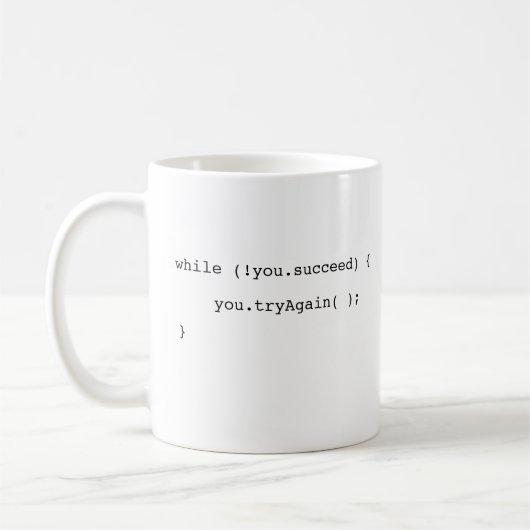 Wenn Sie es nicht geschafft haben, versuchen Sie e Kaffeetasse (Links)